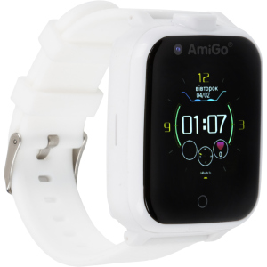 Детские смарт-часы с видеозвонком AmiGo GO006 GPS 4G WIFI Videocall White (dwswgo6w) лучшая модель в Черновцах