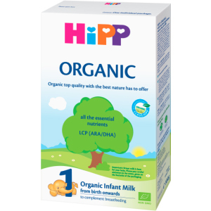 Упаковка органической детской сухой молочной смеси HiPP Organic 1 начальная 5 пачек по 300 г (9062300433637)(9062300439226) ТОП в Черновцах