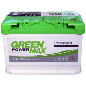 Автомобільний акумулятор Green Power MAX 78 Ah (-/+) Euro (780EN) (22372) ТОП в Чернівцях