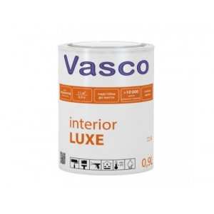 Краска Vasco interior LUXE ( Васко интериор ЛЮКС ) 0.9 л акриловая, совершенноматовая, стойкая к мытью, для интерьера в Черновцах