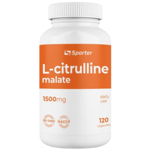 Аминокислота Sporter L-Citrulline malate 1500 мг 120 капсулы (4820249720257) в Черновцах