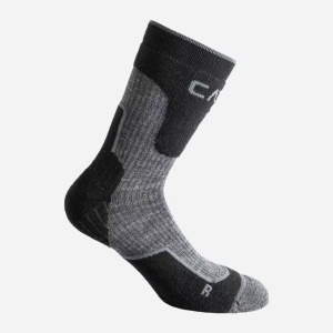 Шкарпетки CMP Trekking Sock Wool Long 3I49277-41YF 39-42 Nero-Grey (8057153059418) ТОП в Чернівцях