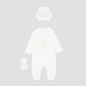 Комплект (чоловічок + шапка + мішечок) Фламінго 113-204 56 см Молочний (4829960126652) в Чернівцях