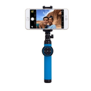 хороша модель Селфі-монопод Momax Selfie Hero KMS8D NEW 150cm з Bluetooth Android та iOS Blue