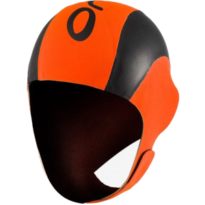 Неопренова шапочка Orca High Visibility Neoprene Swim Cap Orange/Black (LA424854) краща модель в Чернівцях