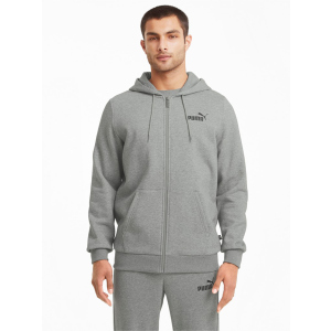 Спортивна кофта Puma ESS Small Logo FZ Hoodie 58670203 S Сіра (4063697314023) в Чернівцях