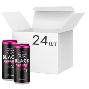 Упаковка слабоалкогольного напою Riga Black Balsam Currant Cocktail 5% 0.33 л x 24 шт (4750012000845) в Чернівцях