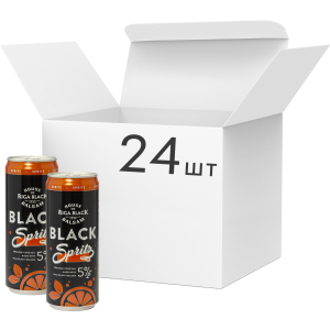 Упаковка слабоалкогольного напитка Riga Black Balsam Spritz Cocktail 5% 0.33 л x 24 шт (4750021009853) ТОП в Черновцах