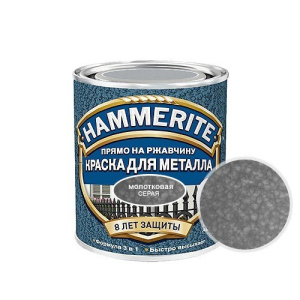 Фарба для металу Hammerite Akzo Nobel молоткова сіра 2.5 л