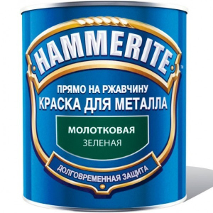 Фарба для металу Hammerite Akzo Nobel зелена молоткова 5 л.