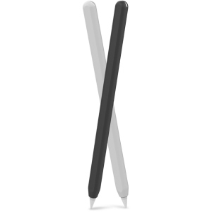 Силіконові чохли AhaStyle для Apple Pencil 2 комплект 2 шт Чорний, білий (AHA-01650-BNW)