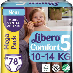 Підгузки Libero Ліберо Comfort 5 10-14 кг 78 шт одноразові (7322541083346) ТОП в Чернівцях