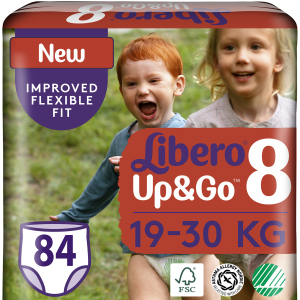 Підгузки-трусики Libero Up&Go 19-30 кг розмір 8 84 шт (7322541481517) в Чернівцях