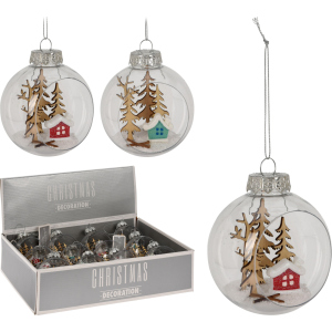 Набор елочных шаров Christmas Decoration 8 см 12 шт (CAA126890) в Черновцах