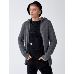 Кардиган Pull & Bear XAZ217038URTG M Сірий (DD8000004572628) ТОП в Чернівцях