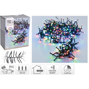 Гірлянда Christmas Decoration 1152 LED ламп різнокольорова 11.4 м (AX9502440) в Чернівцях