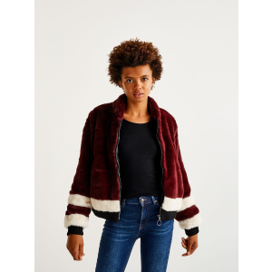 хорошая модель Полушубок Pull & Bear XAZ217642EGDJ L Бордовый с белым (DD8000004448350)