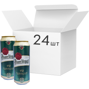 Упаковка пива Pilsner Urquell світле фільтроване 4.4% 0.5 л x 24 шт (8594404000084) в Чернівцях