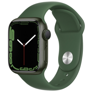 Смарт-годинник Apple Watch Series 7 GPS 41mm Green Aluminium Case with Green Sport Band (MKN03UL/A) краща модель в Чернівцях