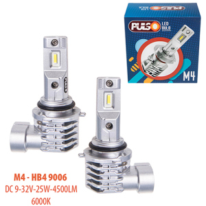 Автолампы Pulso M4-HB4 9006/LED-chips CREE/9-32v/2x25w/4500Lm/6000K (M4-HB4 9006) лучшая модель в Черновцах