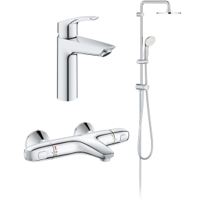 Набір змішувачів GROHE Eurosmart New UA34102TS0 (23324003+34155003+27389002) в Чернівцях