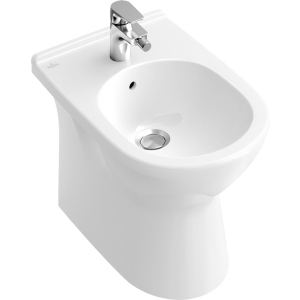 Биде напольное Villeroy & Boch O.Novo 57х36 см (альпийский белый) (54610001)