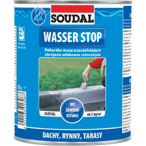 Мастика для кровли Soudal Wasser Stop 750 мл (00004000WAS0000001) надежный