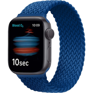 Ремінець Promate Fusion-44M для Apple Watch 42-44 мм 1/2/3/4/5/6/7/SE Blue (fusion-44m.blue) краща модель в Чернівцях