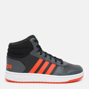 Кеды детские Adidas Hoops Mid 2.0 K GZ7768 35 Cblack/Solred/Gresix (4064049104453) лучшая модель в Черновцах