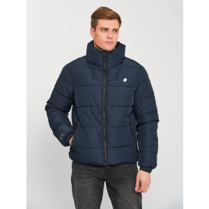 Куртка Superdry Non Hooded Sports Puffer M5011211A-JKE L Deep Navy (5057847233868) краща модель в Чернівцях