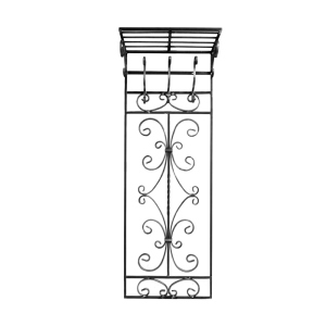 Кованая Вешалка настенная с полкой Артдеко 1450х515 (68.030) лучшая модель в Черновцах