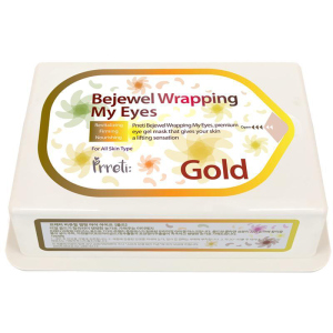 Гідрогелеві патчі для очей Prreti Bejewel Wrapping My Eyes Gold із золотом 60 шт (8809541194450) ТОП в Чернівцях