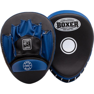 Лапы боксерские гнутые Boxer Черно-синие (2011-01B) лучшая модель в Черновцах