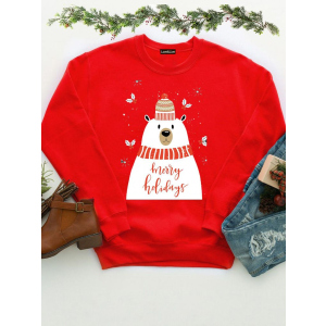 хорошая модель Свитшот Love&Live Christmas teddy LLP01237 XL Красный (LL2000000309583)