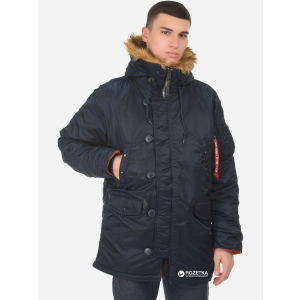 Парка Alpha Industries Slim Fit N-3B Parka 3XL Replica Blue/Orange в Черновцах