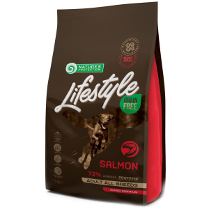 Сухий беззерновий корм для собак Nature's Protection Lifestyle Grain Free Salmon Adult All Breeds 1.5 кг (NPLS45677) (4771317456779) ТОП в Чернівцях