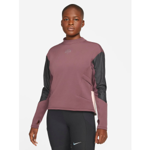 Спортивная кофта Nike W Nk Df Run Dvn Crew DD5263-646 M Темно-бордовая с черным (195238030247) в Черновцах