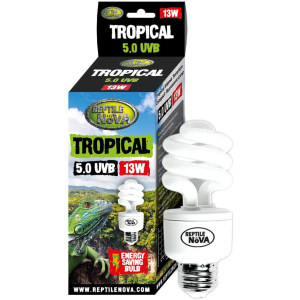 Люмінесцентна лампа Reptile Nova UVB-13W-5.0-TROPICAL (RNUVB-13-5) надійний