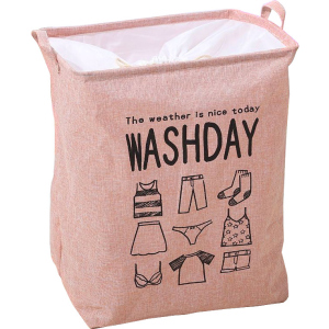 Корзина складная для белья и игрушек Organizers Washday Розовая (2000992409612) ТОП в Черновцах