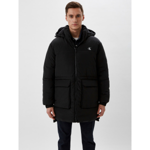 Куртка Calvin Klein Jeans Dropped Hem Ribstop Puffer J30J319589-BEH XL Black (8719854513469) лучшая модель в Черновцах