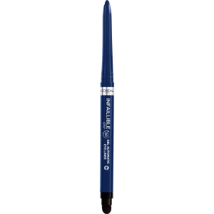 Водостойкий автоматический гелевый карандаш для век L'Oreal Paris Infaillible Grip Liner Blue Jersey темно-синий 1 г (3600524026677) ТОП в Черновцах