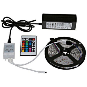 Світлодіодна стрічка SMD 5050 300 LED RGB 5м з пультом та блоком живлення в Чернівцях