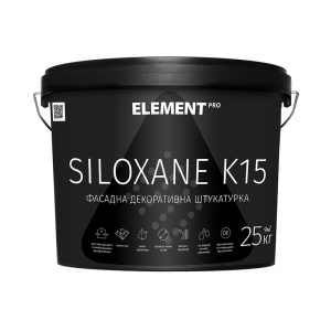 Фасадна штукатурка ELEMENT PRO SILOXANE K15 25 кг Прозора краща модель в Чернівцях