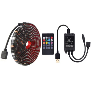 USB LED RGB лента подсветки телевизора с пультом и датчиком звука 2 метра в Черновцах