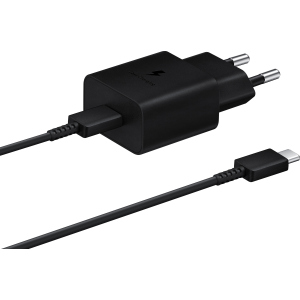 Зарядний пристрій Samsung 15W Power Adapter Type-C Cable Black (EP-T1510XBEGRU) краща модель в Чернівцях