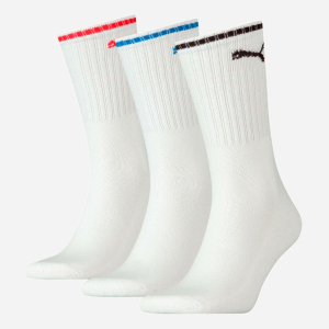 Набор носков Puma Unisex Sport Crew Stripe Socks 3 pack 90794102 47/49 3 пары White (8720245028745) ТОП в Черновцах