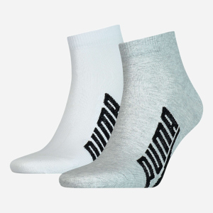 Набір шкарпеток Puma Unisex BWT Lifestyle Quarter Socks 2 pack 90795302 43/46 2 пари White/Grey/Black (8720245031172) рейтинг