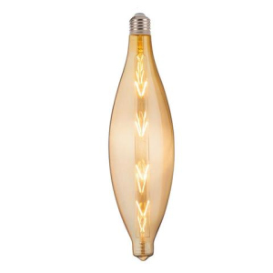 Лампа винтажная светодиодная филаментная (ретро) Horoz Electric Filament led ELLIPTIC-XL 8W E27 2200К Янтар лучшая модель в Черновцах