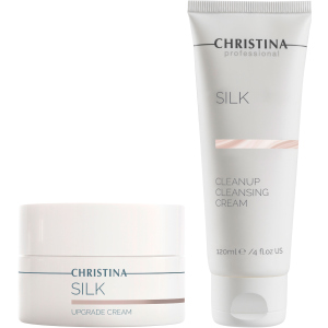 Набор Christina Silk №4 Обновляющий крем для лица Christina Silk UpGrade Cream 50 мл +Очищающий крем Christina Silk CleanUp Cleansing Cream 120 мл (7290100367315/7290100367124) надежный