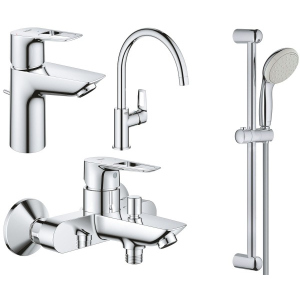 Набір змішувачів Grohe BauLoop NEW 123225KE (22054001 + 23602001 + 31232001 + 27598001) ТОП в Чернівцях